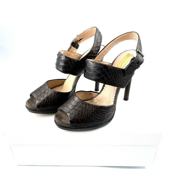 Snake Skin Women's Reed Krakoff Sling Back Platfor